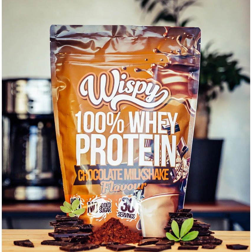 Wispy 100% Whey Protein 1000g 30 Servings with or withour Shaker