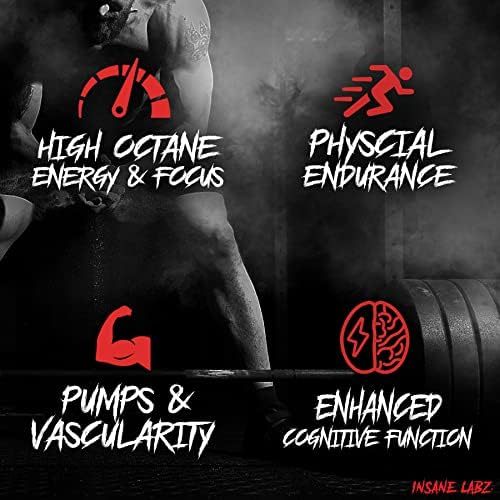 INSANE LABZ PSYCHOTIC PREWORKOUT 35 SERVINGS WITH FREEBIES