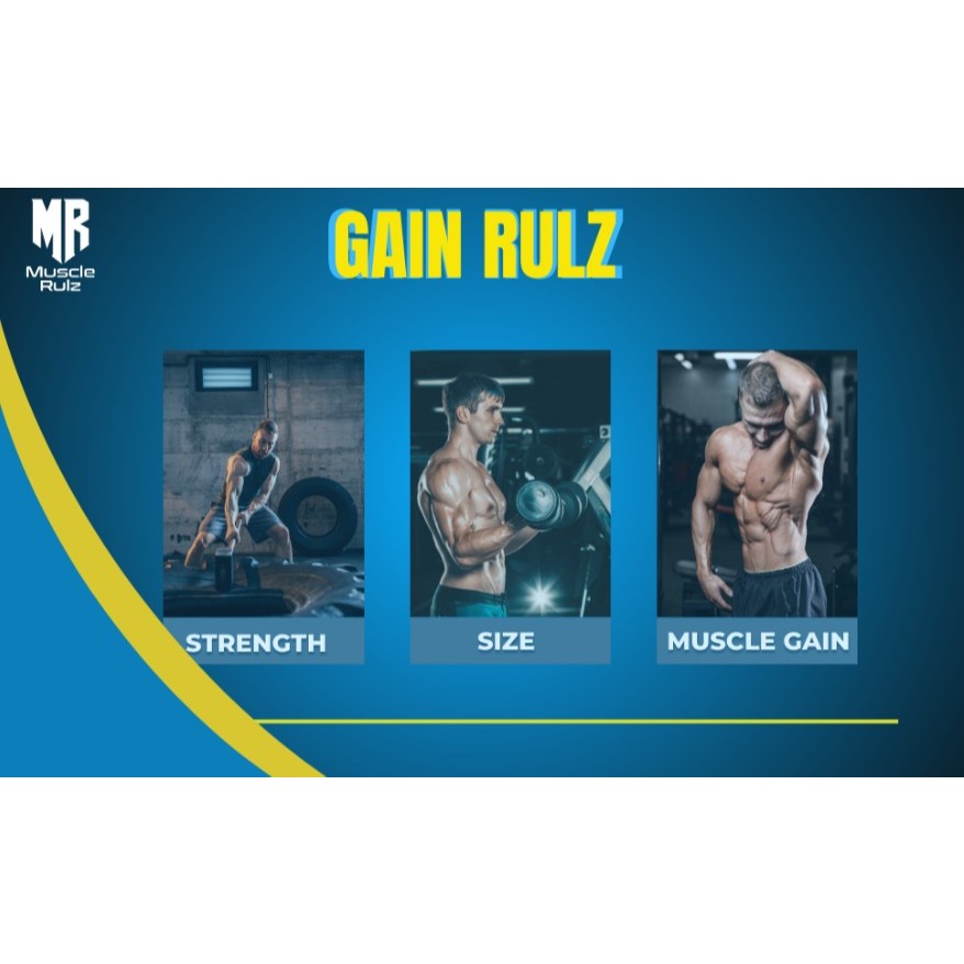 Muscle Rulz Gain Rulz Mass Gainer Powder 8LBS