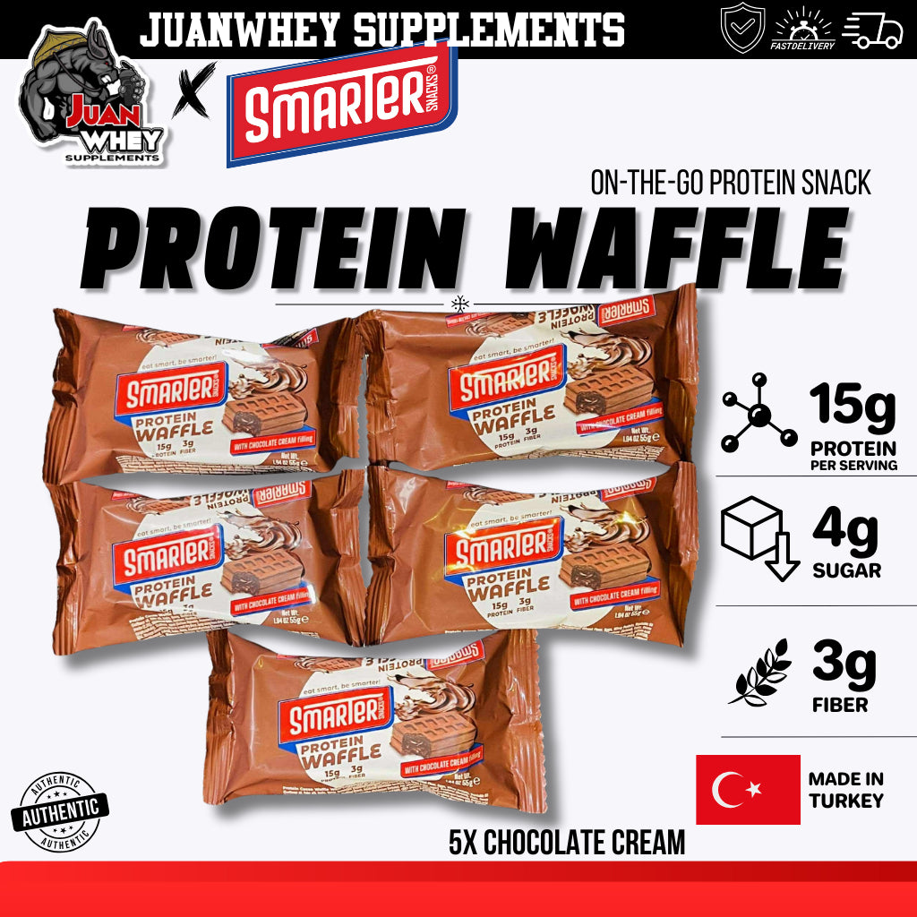 [Bundle] Smarter Protein Waffle 55g 4 Flavors - 2pcs and 5pcs Bundle