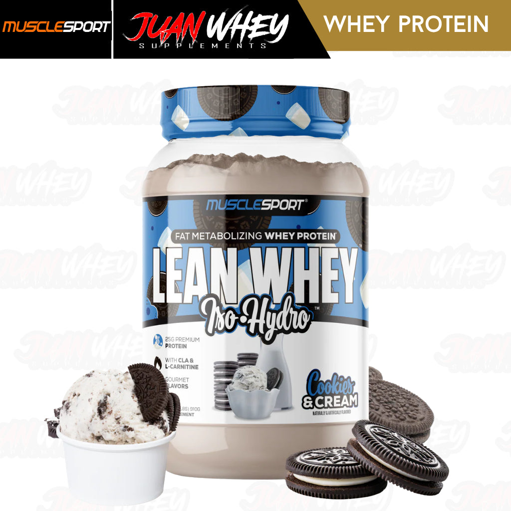 Musclesport Lean Whey Isolate | Iso hydro - Fat Metabolizing Whey Protein 2LBS