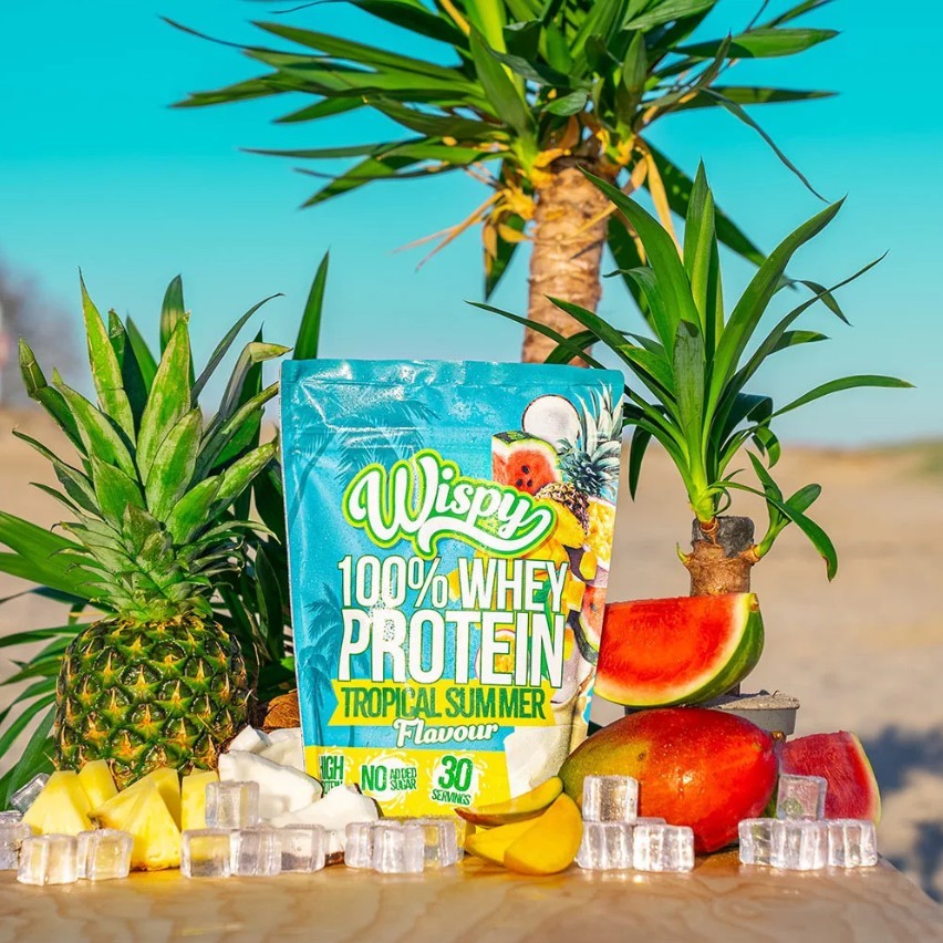 Wispy 100% Whey Protein 1000g 30 Servings with or withour Shaker