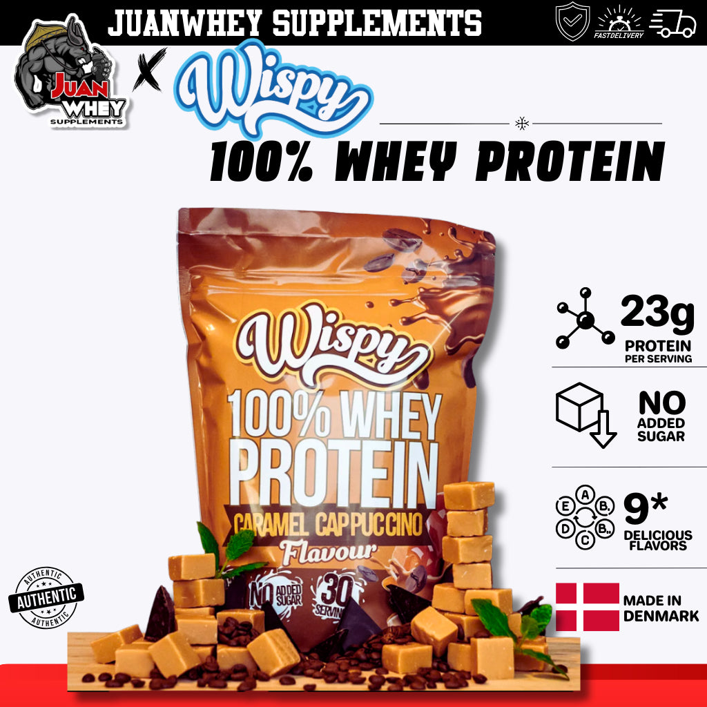 Wispy 100% Whey Protein 1000g 30 Servings with or withour Shaker