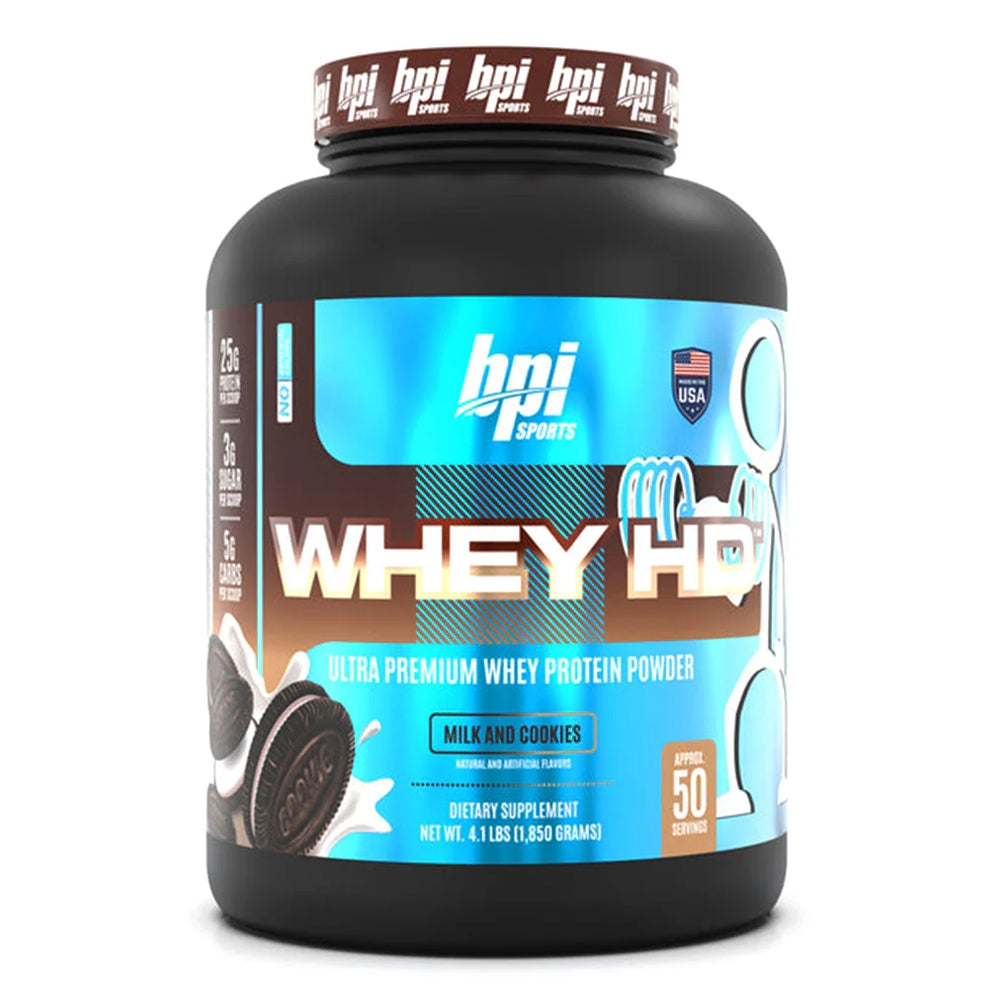 BPI Sports Whey HD 4LBS Protein Powder with or without Shaker