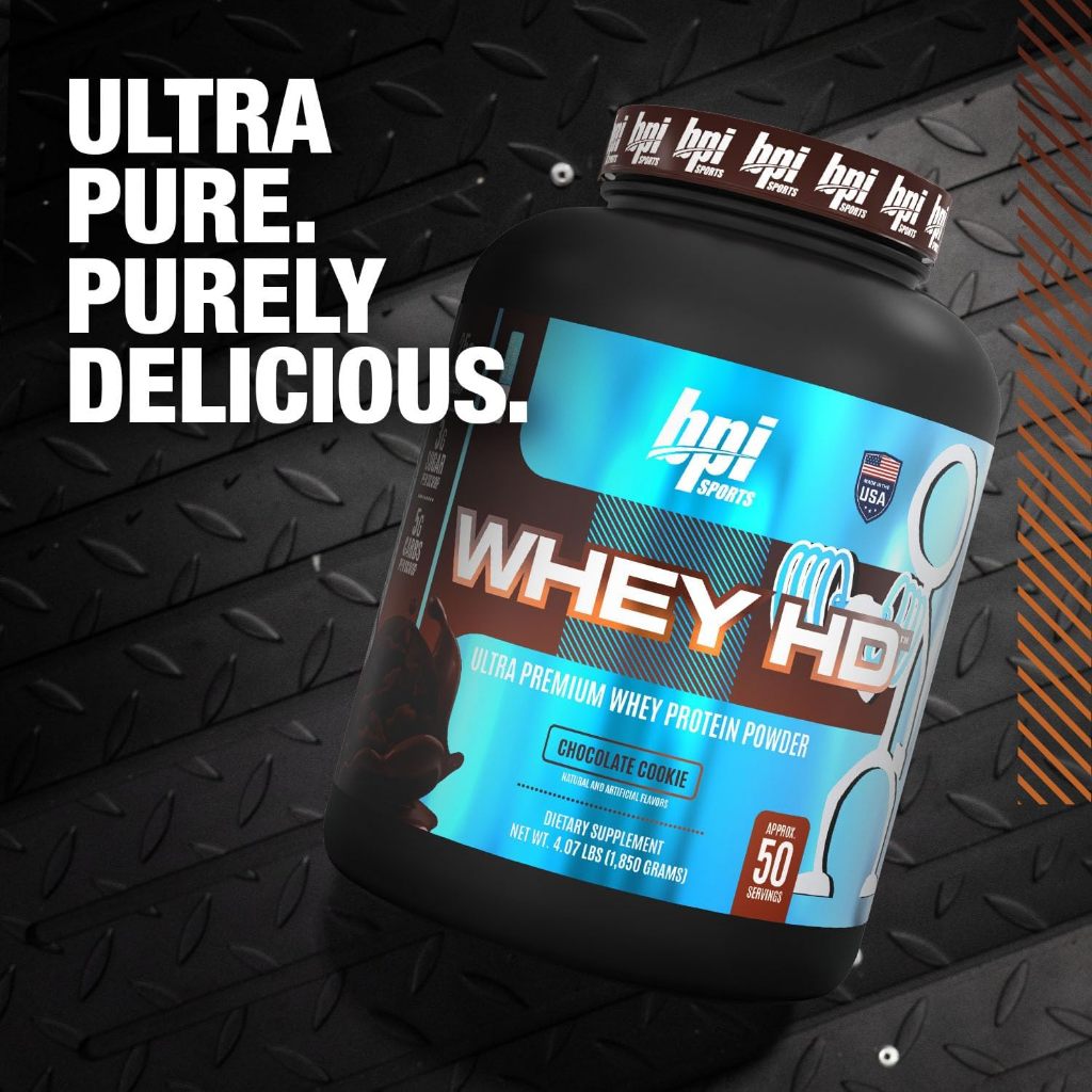 BPI Sports Whey HD 4LBS Protein Powder with or without Shaker