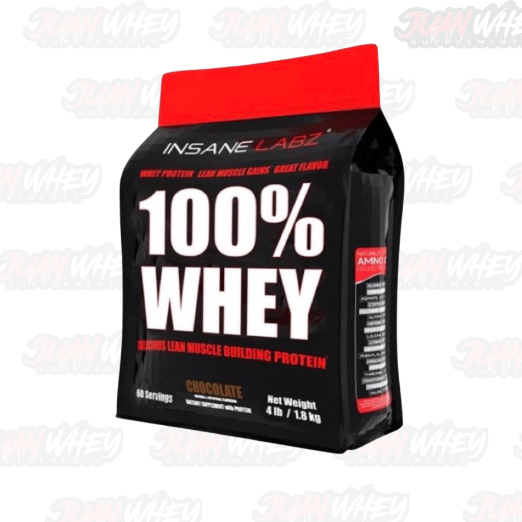 Insane labz 100% Whey 4LBS with or without Shaker and Tank Top