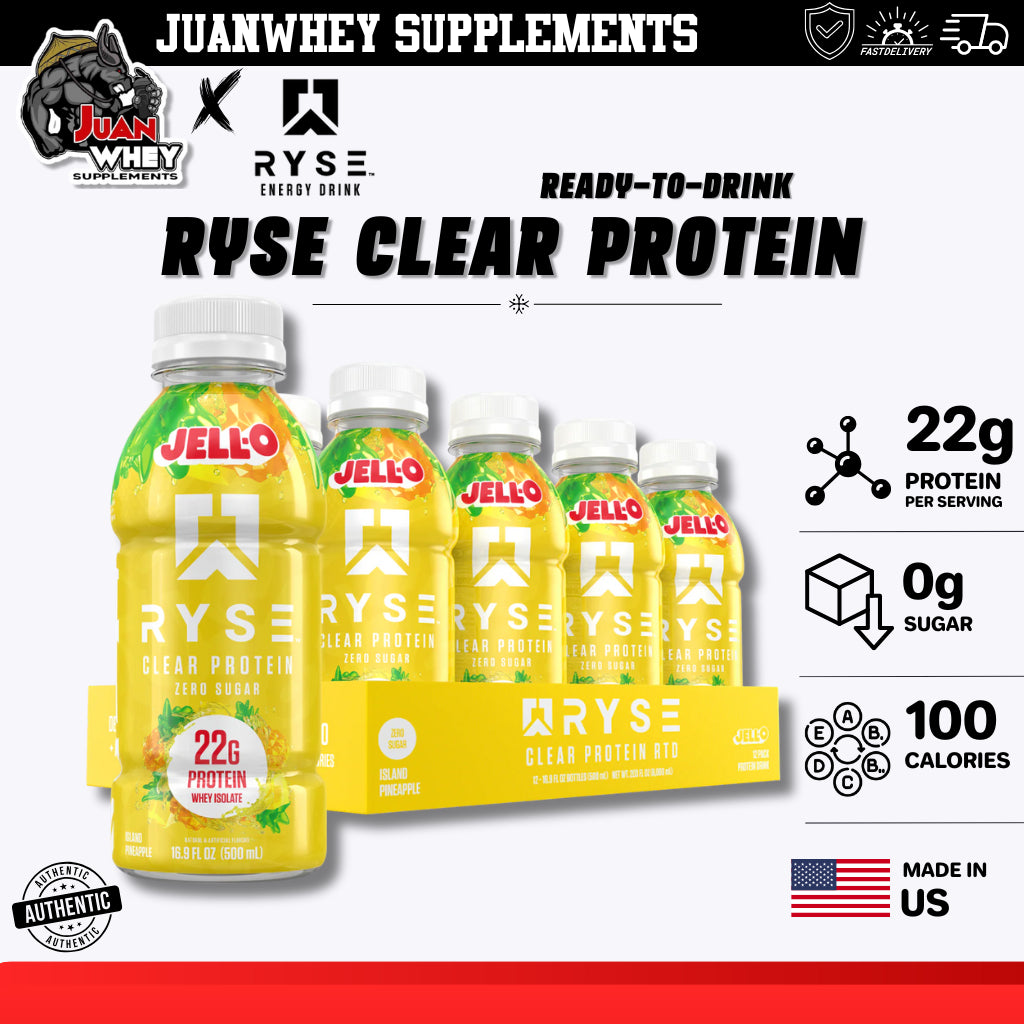 Ryse Clear Protein Whey Isolate Ready to Drink!