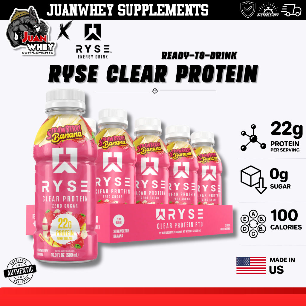 Ryse Clear Protein Whey Isolate Ready to Drink!