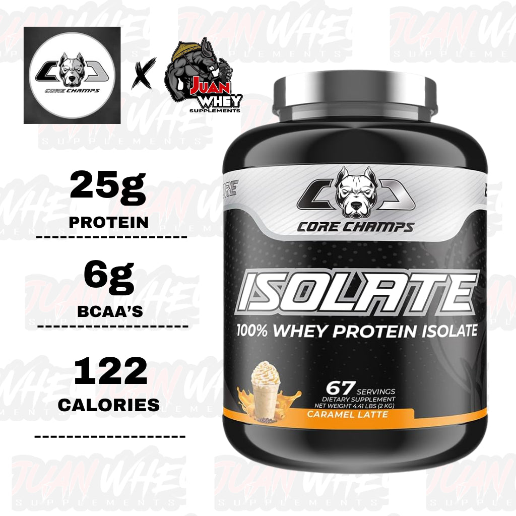 Core Champs ISOLATE 100% Whey Protein Powder 4.41LBS 67 Servings