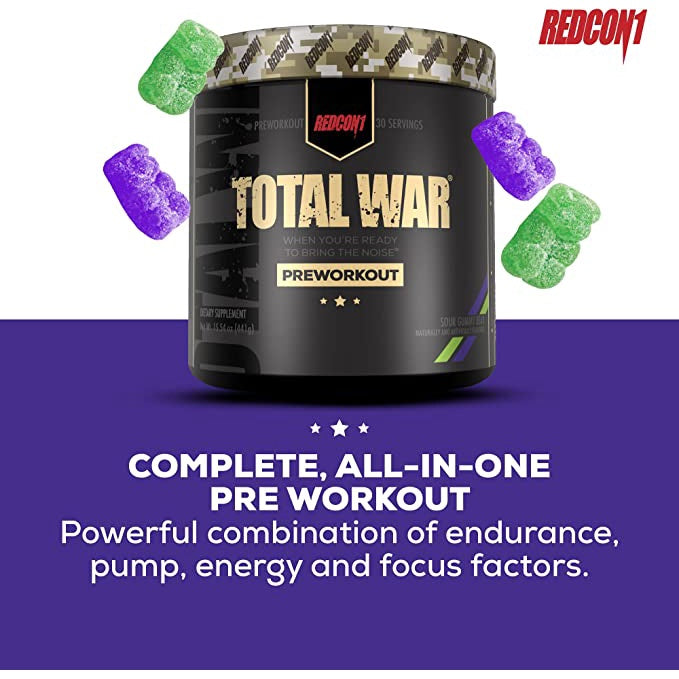 REDCON1 TOTAL WAR - Pre Workout Powder (30 Servings)