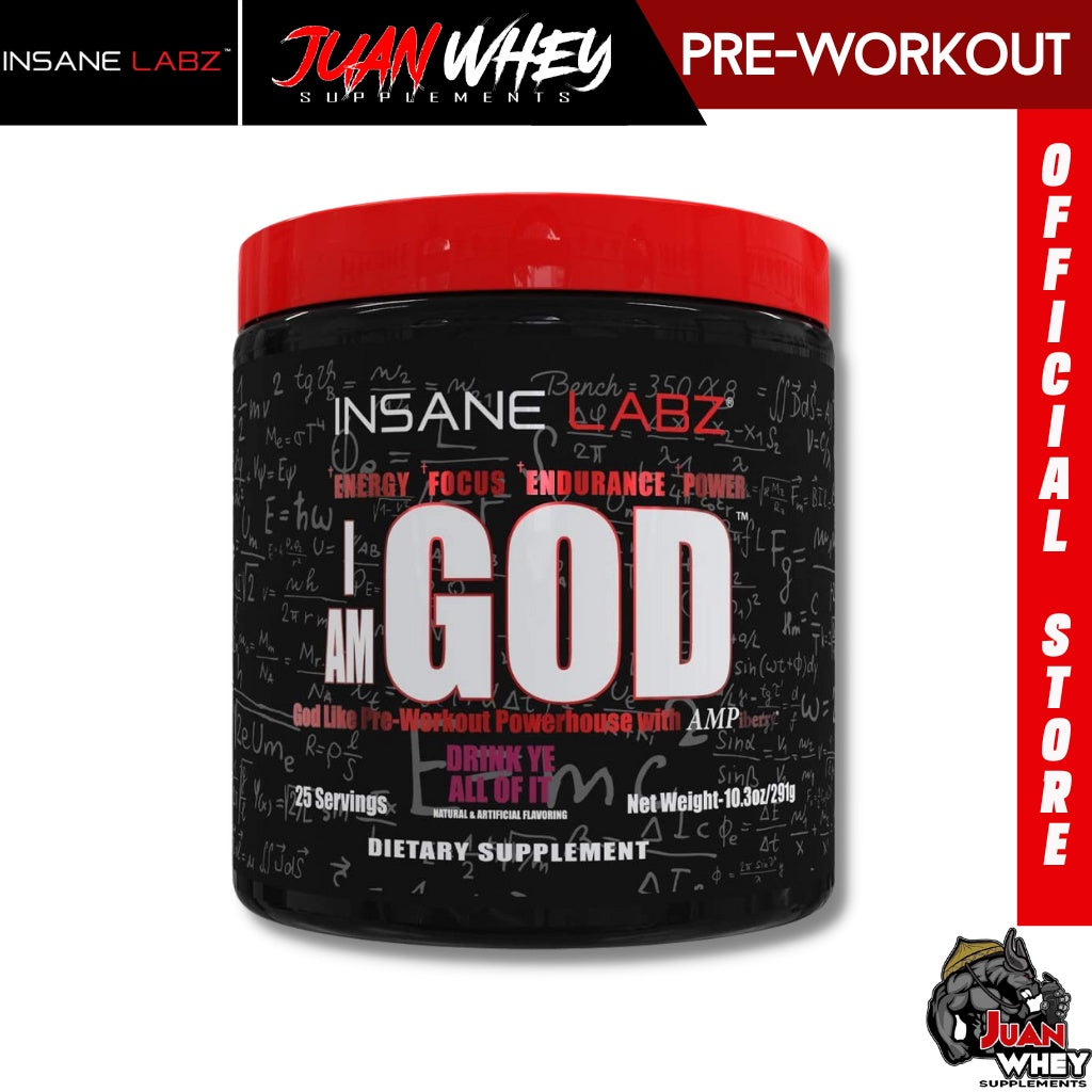 INSANE LABZ I Am God High Stimulant Pre-Workout Powder (25 Servings)