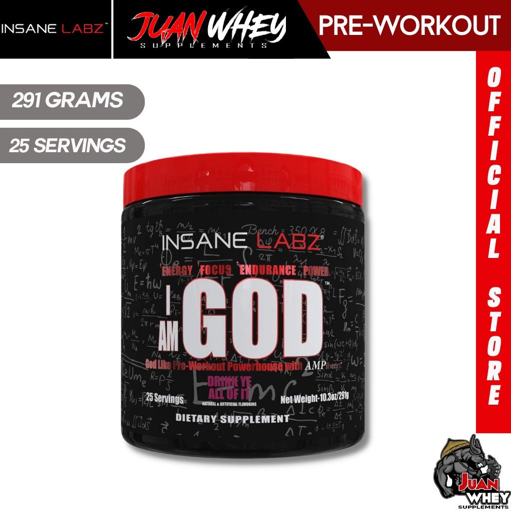 INSANE LABZ I Am God High Stimulant Pre-Workout Powder (25 Servings)