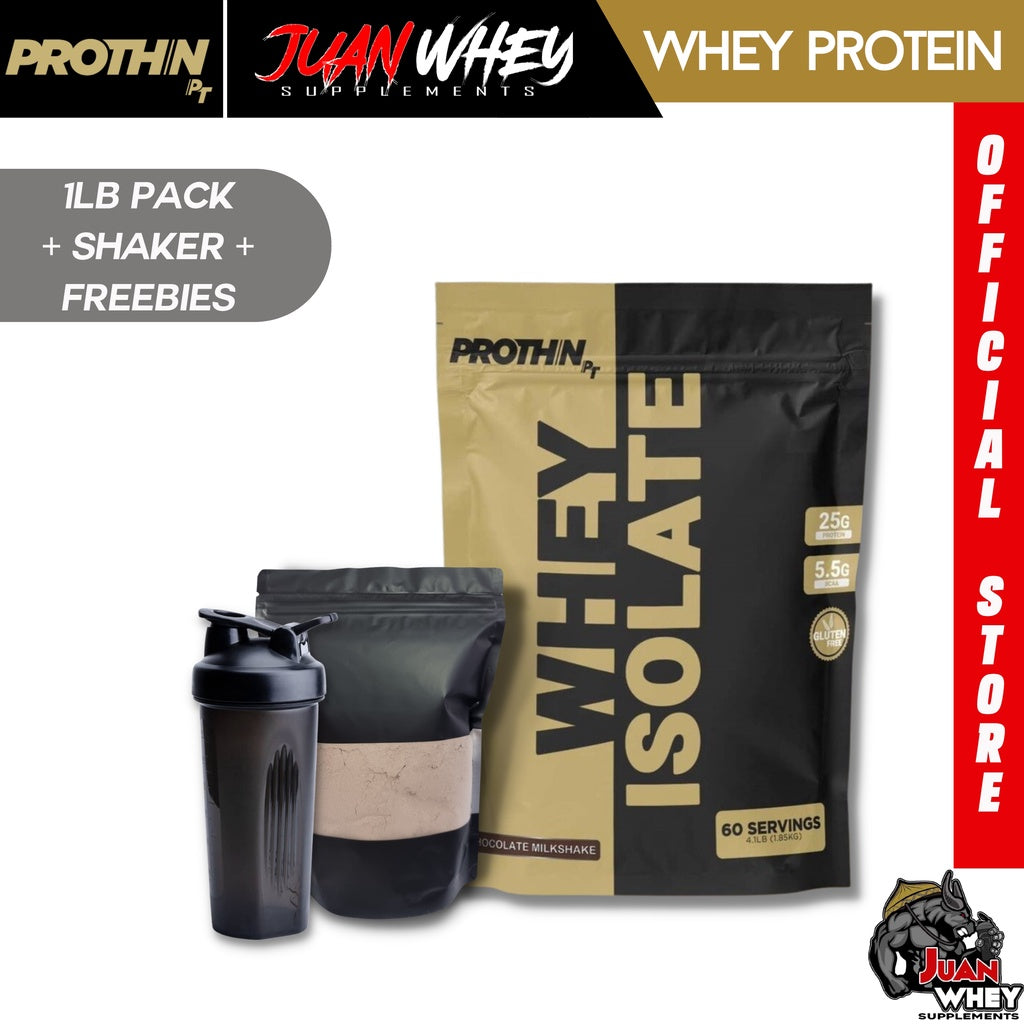 PROTHIN WHEY ISOLATE 1LB PACK WITH OR WITHOUT SHAKER + FREEBIE