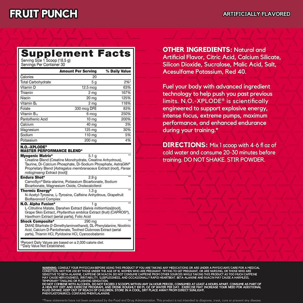 BSN NO XPLODE LEGENDARY PRE WORKOUT (50GRAMS)