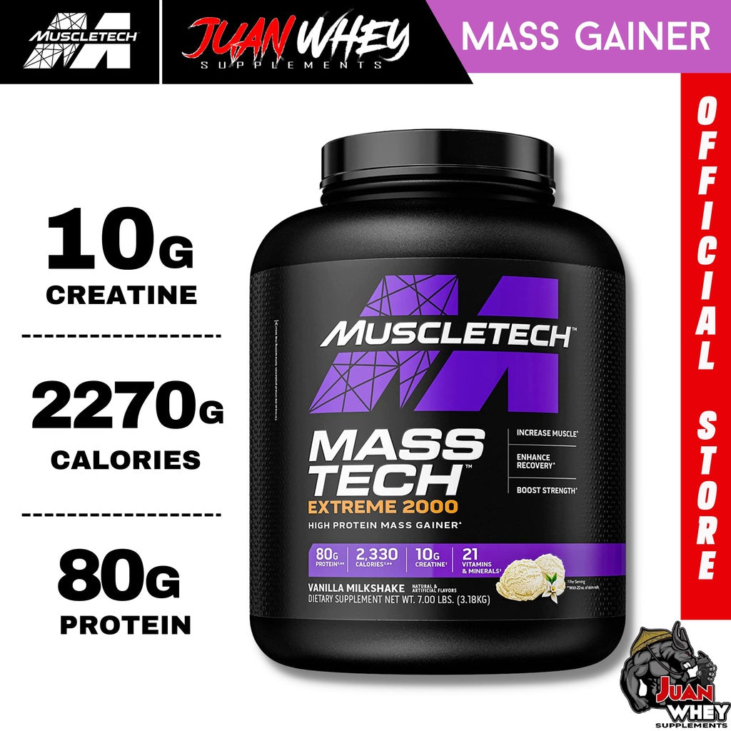 Muscle tech Masstech Extreme 2000 (1LB/2LBS) WTIH FREEBIES